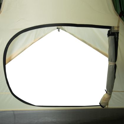 Куполна къмпинг палатка, 2-местна, зелена, водоустойчива