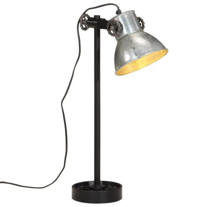 Настолна лампа, 25 W, винтидж, сребриста, 15x15x55 см, E27