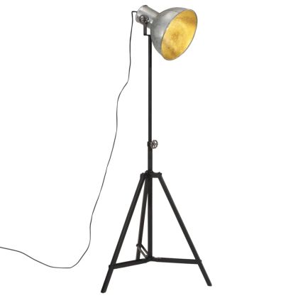 Подова лампа, 25 W, винтидж, сребриста, 61x61x90/150 см, E27