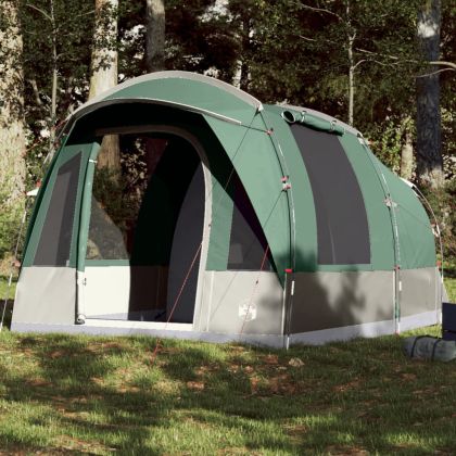 Къмпинг палатка тунелна, за 3 души, зелена, водоустойчива