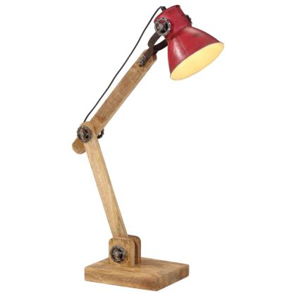 Настолна лампа 25 W състарено червено 23x18x96 см E27