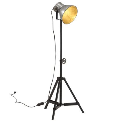 Подова лампа, 25 W, винтидж, сребриста, 35x35x65/95 см, E27