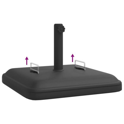 Основа за чадър с дръжки за пръти Ø38/48 мм 27 кг квадратна