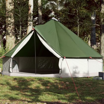 Семейна палатка, типи, 12-местна, зелена, водоустойчива