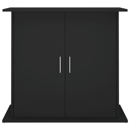 Поставка за аквариум, бяла, 81x36x73 см, инженерно дърво