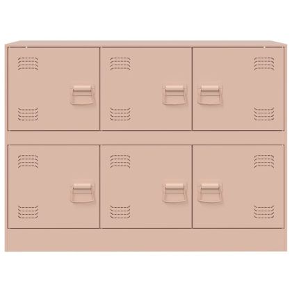 Бюфет, розов, 99x39x73 см, стомана