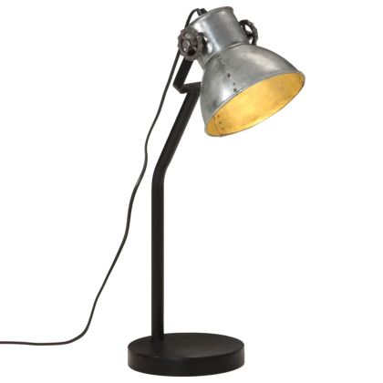 Настолна лампа, 25 W, винтидж, сребриста, 17x17x60 см, E27