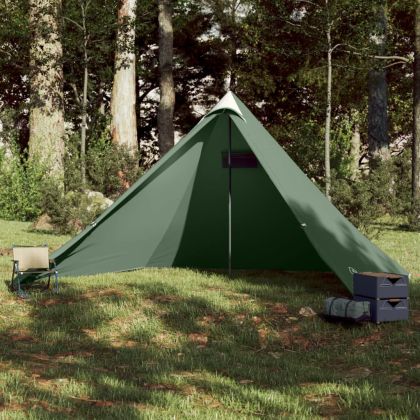 Семейна палатка, типи, 7-местна, зелена, водоустойчива