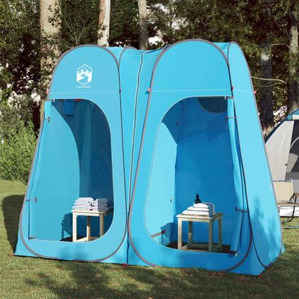 Палатка за уединение, синя, изскачаща, водоустойчива