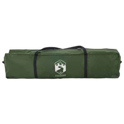 Къмпинг палатка куполна 5-местна зелена бързо освобождаване