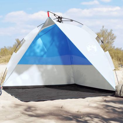 Плажна палатка, лазурносиня, бързо освобождаване, водоустойчива