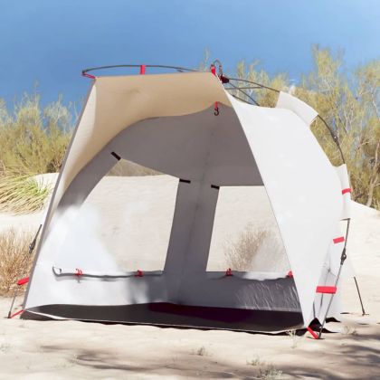 Плажна палатка, 2-местна, сиво, бързо освобождаване