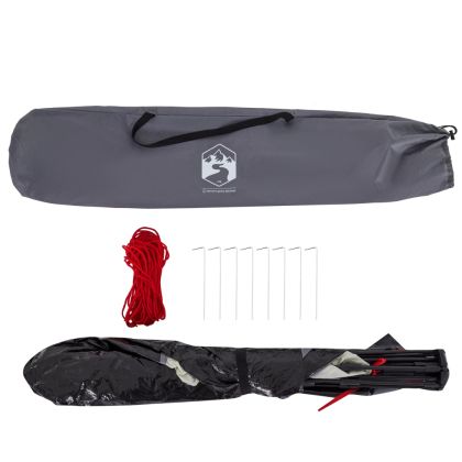 Плажна палатка, 2-местна, сиво, бързо освобождаване