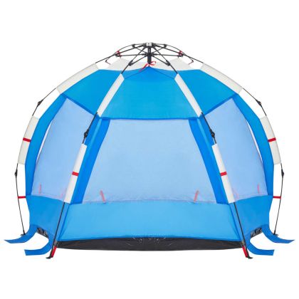 Плажна палатка, 2-местна, лазурносиньо, бързо освобождаване