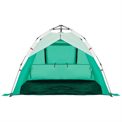 Плажна палатка, 3-местна, морско зелено, бързо освобождаване