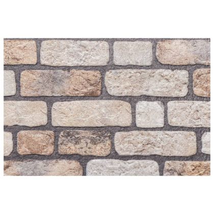 3D стенни панели 10 бр светлокафяво 100x50 см EPS