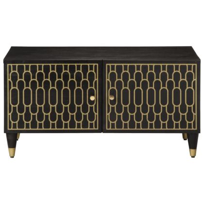 Кафе маса, 80x50x40 см, мангово дърво масив