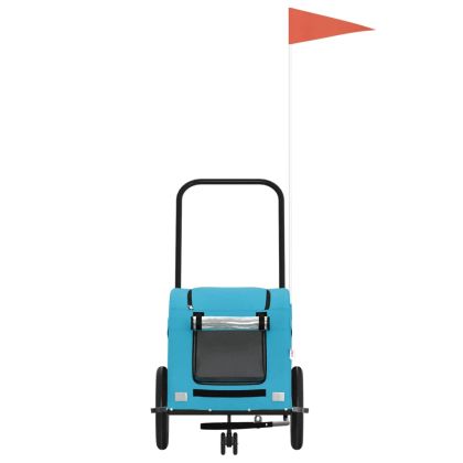 Ремарке за колело за любимци син Оксфорд плат и желязо