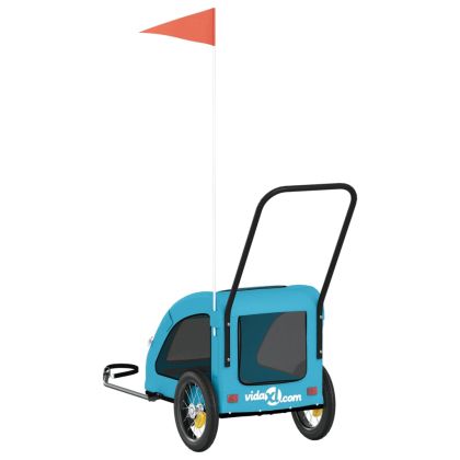 Ремарке за колело за любимци син Оксфорд плат и желязо