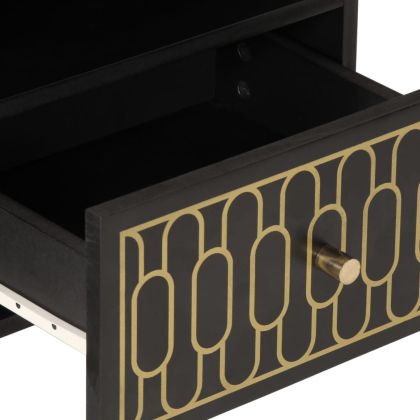 Нощни шкафчета, 2 бр, 40x33x46 см, манго масив