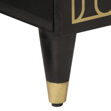 Нощни шкафчета, 2 бр, 40x33x46 см, манго масив