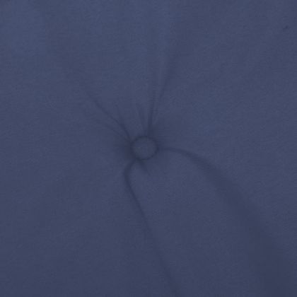 Възглавници за столове с ниска облегалка 4 бр нейви син плат