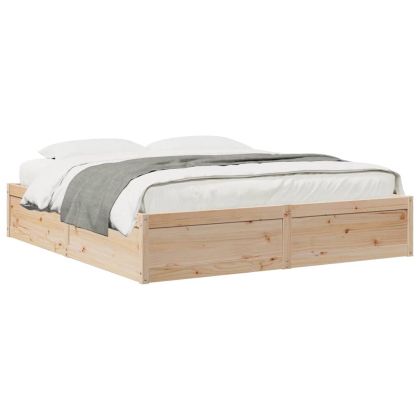 Рамка за легло, масивен бор, 180x200 см