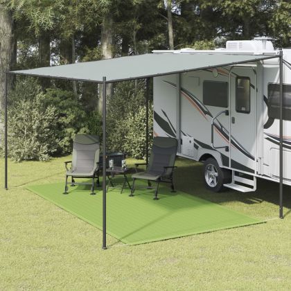 Килим за палатка, светлозелен, 250x400 см, HDPE