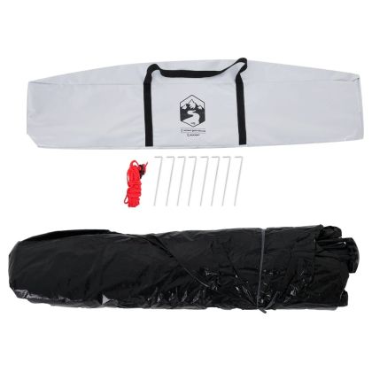 Къмпинг палатка куполна 2 души бял блекаут бързо освобождаване