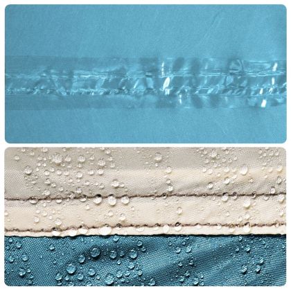 Брезент за къмпинг, син, 400x294 см, водоустойчив