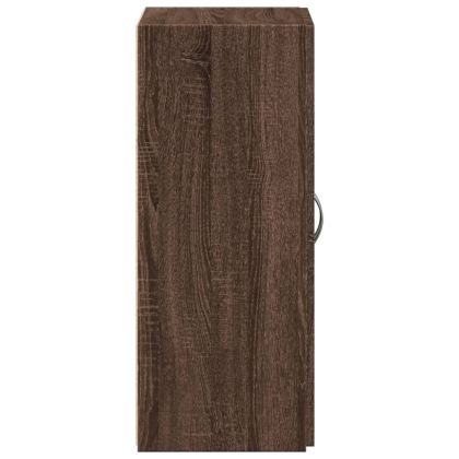 Шкаф за документи, кафяв дъб, 60x32x77,5 см, инженерно дърво