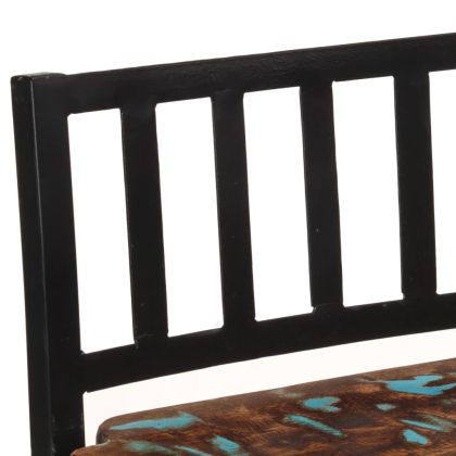 Бар столове, 4 бр, масивна регенерирана дървесина