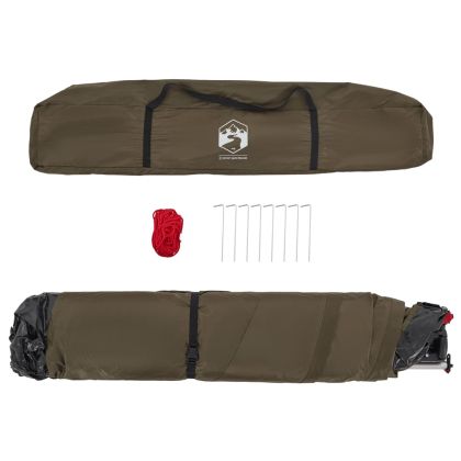 Риболовна палатка 4-местна масленозелена бързо освобождаване