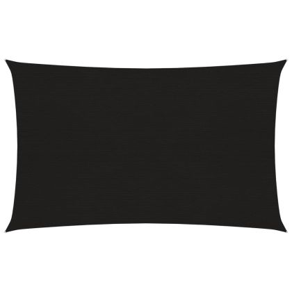 Платно-сенник, 160 г/м², правоъгълно, черно, 6x8 м, HDPE