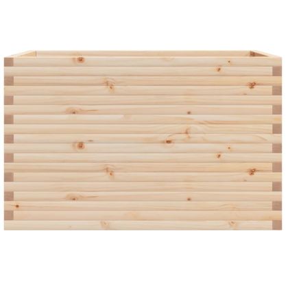 Градинска кашпа 110x60x68,5 см масивна борова дървесина