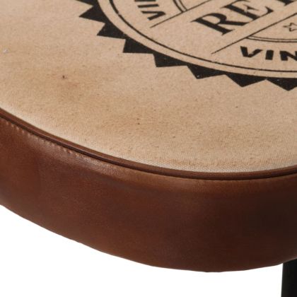 Бар табуретки 2 бр тъмнокафяви 41x29x62 см