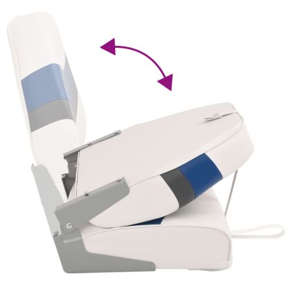 Сгъваеми седалки за лодки 2 бр с висока облегалка 44x38x55 см