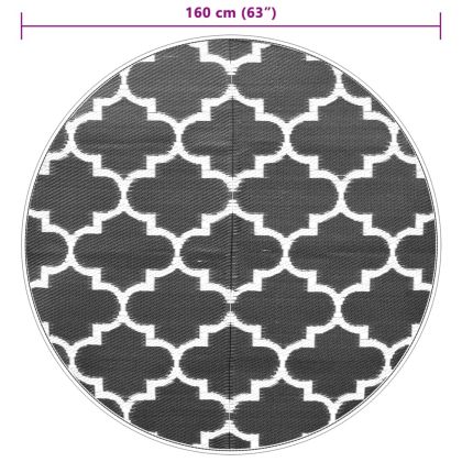 Килим за открито, ARAKIL Синьо, Ø160 см, PP