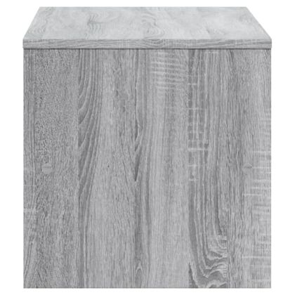 ТВ шкаф, сив, 120x40x40 см, инженерно дърво