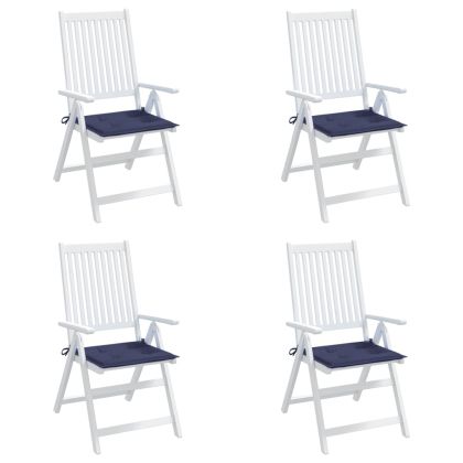 Палетни възглавници, 4 бр, нейви сини, 50x50x4 см, Оксфорд плат