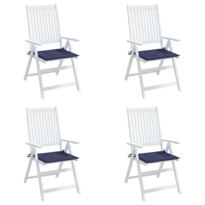 Палетни възглавници, 4 бр, нейви сини, 40x40x4 см, Оксфорд плат