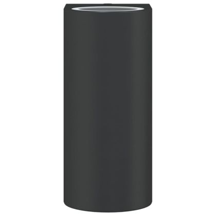 Външна стенна лампа, черна, лят алуминий