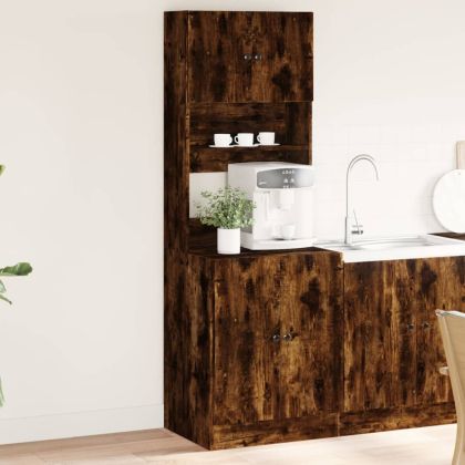 Кухненски шкаф, опушен дъб, 60x50x180 см, инженерно дърво