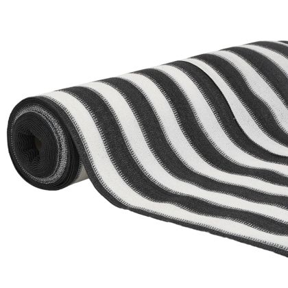 Засенчваща мрежа антрацит и бяло 1,5x10 м HDPE 75 г/м²