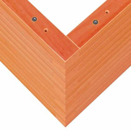 Градинска кашпа, восъчнокафява, 90x40x45,5см борово дърво масив