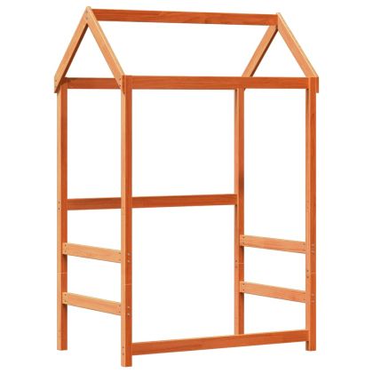 Комплект легло и пейка с покрив, 100x200 см, бор масив