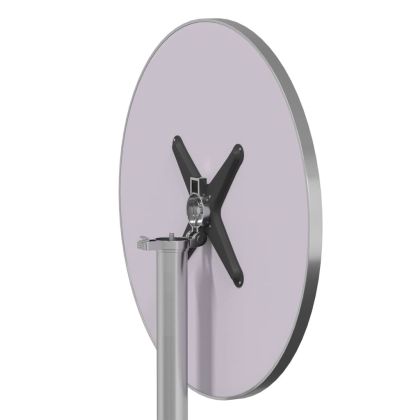 Външна бар маса, регулируема, Ø59,5x70/114,5 см, алуминий