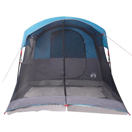 Семейна палатка, тунелна, 8-местна, синя, водоустойчива