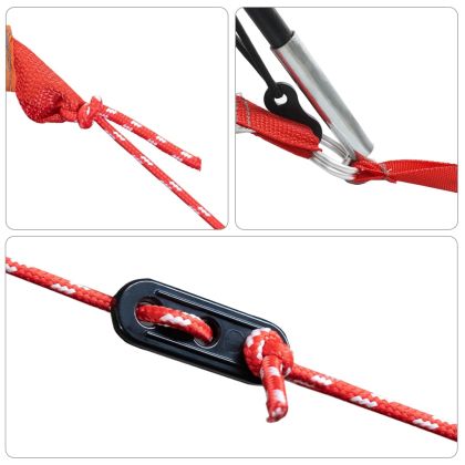 Семейна куполна палатка 6 души бял затъмняващ плат водоустойчив