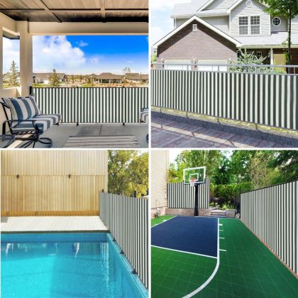 Засенчваща мрежа зелено и бяло 2x25 м HDPE 75 г/м²